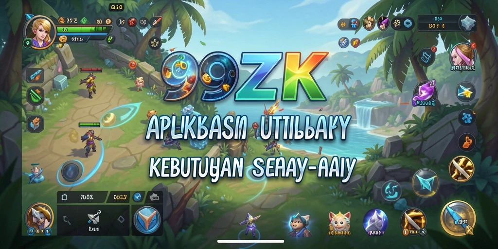 Screenshot utama 99ZK menampilkan antarmuka aplikasi Utility yang mudah digunakan.