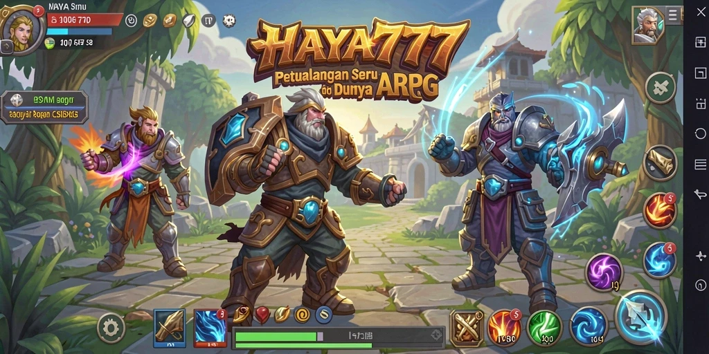 Tampilan gameplay HAYA777 dengan pertarungan yang seru dan grafis menawan.
