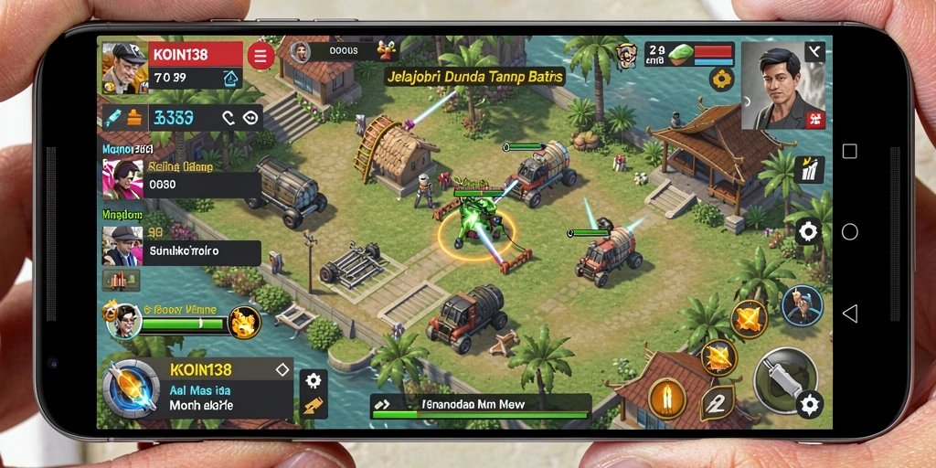 Tampilan gameplay mendebarkan dalam KOIN138 di dunia Open World.