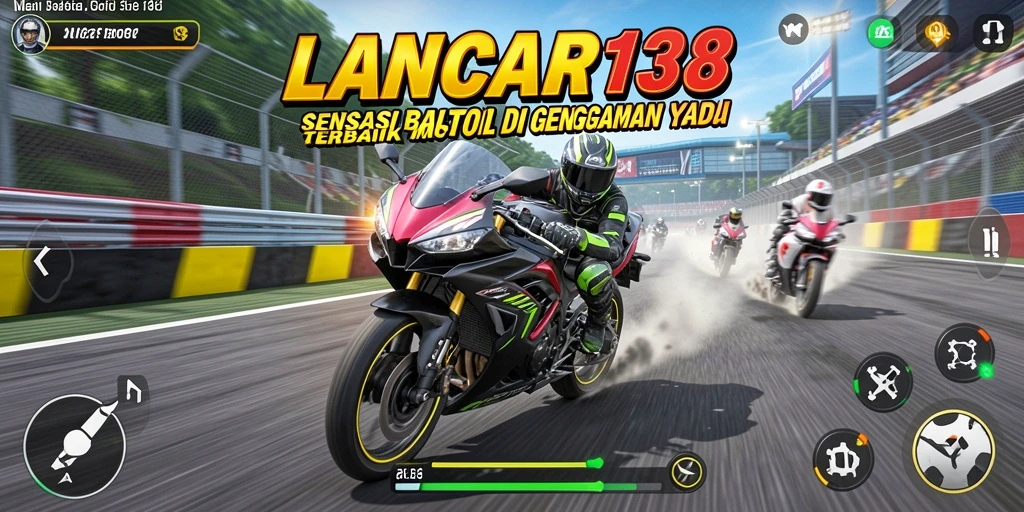 Tampilan aksi balap motor yang mendebarkan di LANCAR138.