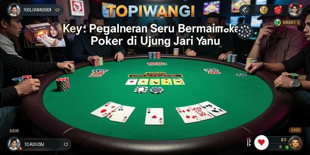 Screenshot gameplay TOPIWANGI yang penuh aksi dan strategi Poker.