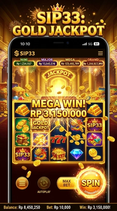 Screenshot antarmuka utama sip33 yang menarik dan mudah digunakan.